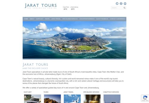 
                            2. Jarat Tours Cape Town - Luxury tours & chauffeur services around the ...