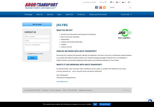 
                            11. JAS-FBG - Arco Transport