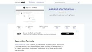 
                            2. Jasonjuliusproducts.com website. Jason Julius Products.