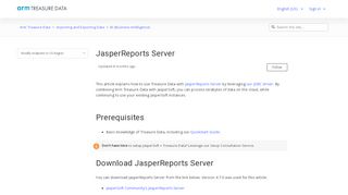 
                            12. JasperReports Server – Arm Treasure Data