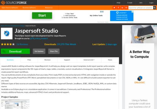 
                            11. Jaspersoft Studio download | SourceForge.net
