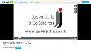 
                            13. Jasvir Jutla Master TV AD on Vimeo