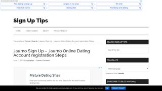 
                            5. Jaumo Sign Up - Jaumo Online Dating Account registration Steps ...