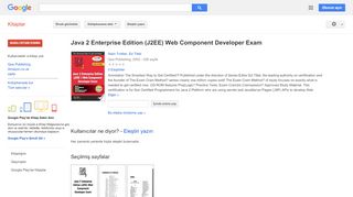 
                            9. Java 2 Enterprise Edition (J2EE) Web Component Developer Exam