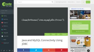 
                            12. Java and MySQL Connectivity Using JDBC – Codeforgeek