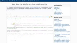 
                            10. Java Code Examples com.liferay.portal.model.User - Program Creek