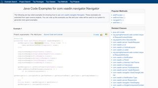 
                            4. Java Code Examples com.vaadin.navigator.Navigator - Program Creek