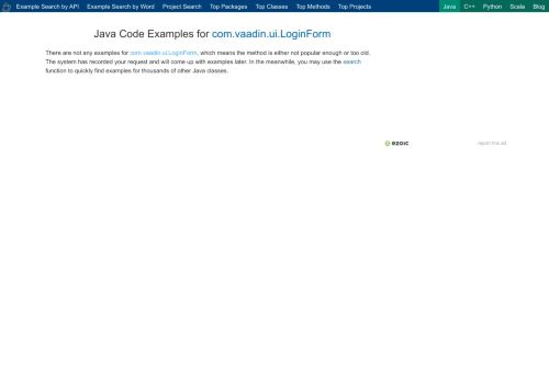 
                            6. Java Code Examples com.vaadin.ui.LoginForm - Program Creek