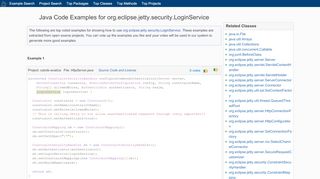 
                            5. Java Code Examples org.eclipse.jetty.security.LoginService