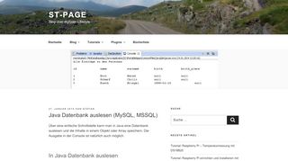 
                            13. Java Datenbank auslesen (MySQL, MSSQL) - ST-Page