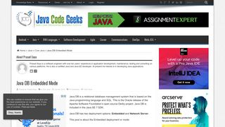 
                            6. Java DB Embedded Mode - Java Code Geeks