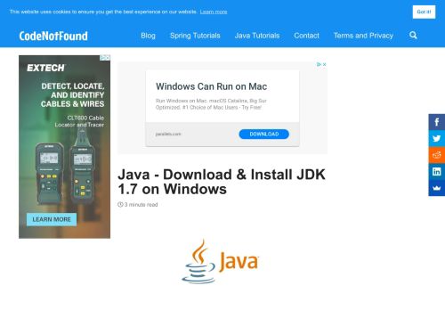 
                            7. Java - Download & Install JDK 1.7 on Windows - CodeNotFound.com
