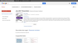 
                            6. Java EE 7 Essentials: Enterprise Developer Handbook