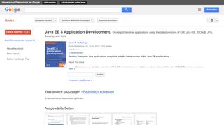 
                            11. Java EE 8 Application Development: Develop Enterprise applications ... - Google Books-Ergebnisseite