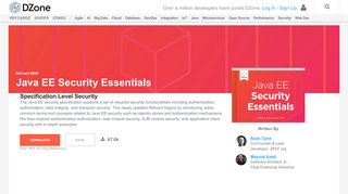 
                            4. Java EE Security Essentials - DZone - Refcardz