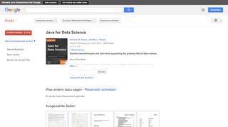 
                            11. Java for Data Science