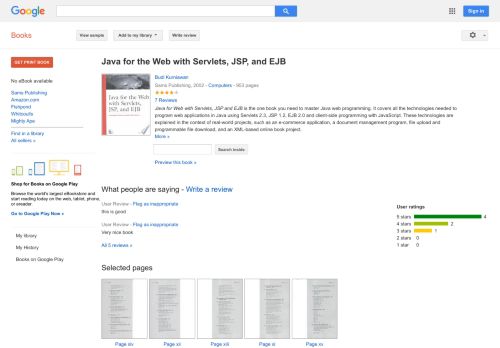 
                            12. Java for the Web with Servlets, JSP, and EJB