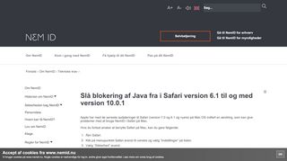 
                            3. Java i Safari - NemID