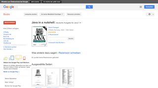 
                            10. Java in a nutshell: deutsche Ausgabe für Java 1.4