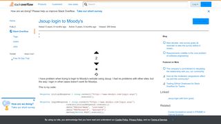 
                            13. java - Jsoup login to Moody's - Stack Overflow