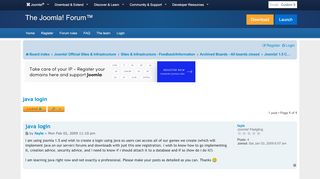 
                            1. java login - Joomla! Forum - community, help and support