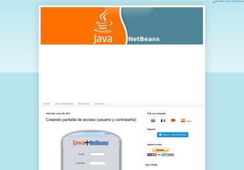 
                            11. Java + Netbeans.: Creando pantalla de acceso (usuario y contraseña)