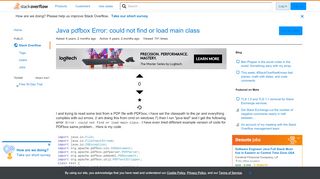 
                            11. Java pdfbox Error: could not find or load main class - Stack Overflow
