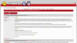 
                            7. Java Problem,Knuddels Windows app funktioniert nicht - Knuddels.de ...