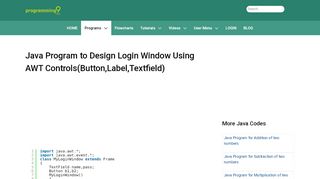 
                            6. Java Program to Design Login Window Using AWT ...