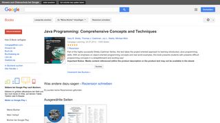 
                            9. Java Programming: Comprehensive Concepts and Techniques