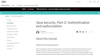 
                            13. Java security, Part 2: Authentication and authorization - IBM