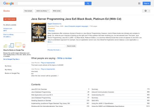 
                            9. Java Server Programming Java Ee5 Black Book, Platinum ...