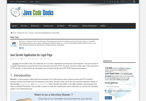 
                            13. Java Servlet Application for Login Page - Examples Java Code Geeks