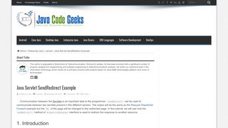 
                            10. Java Servlet SendRedirect Example | Examples Java Code Geeks ...