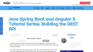 
                            12. Java Spring Boot and Angular 5 Tutorial Series: Building the REST ...