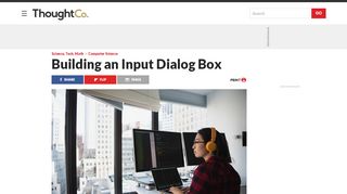 
                            6. Java Syntax: Building an Input Dialog Box - ThoughtCo