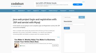 
                            6. java web project login and registration with JSP and servlet with Mysql ...