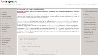 
                            11. Javabeginners - MySQL Datenbank erzeugen
