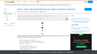 
                            9. Javafx - open login.microsoftonline.com page in webview ...