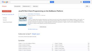 
                            12. JavaFX Rich Client Programming on the NetBeans Platform