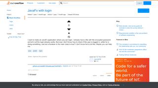 
                            5. JavaFx with login - Stack Overflow