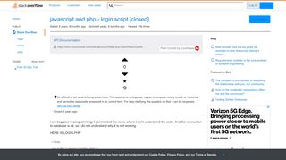 
                            2. javascript and php - login script - Stack Overflow