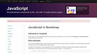 
                            5. Javascript · Bootstrap