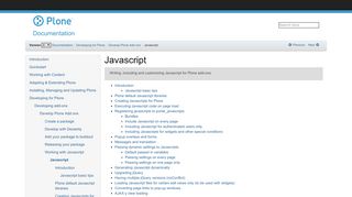 
                            3. Javascript — Plone Documentation v4.3