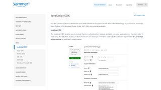 
                            3. JavaScript SDK · Yammer Developer Site