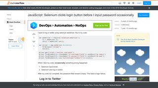 
                            3. JavaScript: Selenium clicks login button before I input password ...