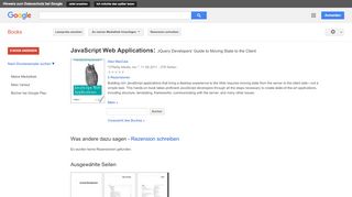 
                            10. JavaScript Web Applications: JQuery Developers' Guide to Moving ...