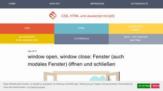 
                            6. Javascript window open / close | mediaevent.de