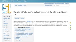 
                            6. JavaScript/Tutorials/Formulareingaben mit JavaScript validieren ...