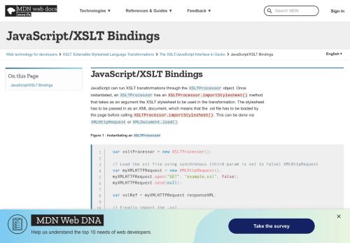 
                            3. JavaScript/XSLT Bindings - XSLT: Extensible Stylesheet Language ...